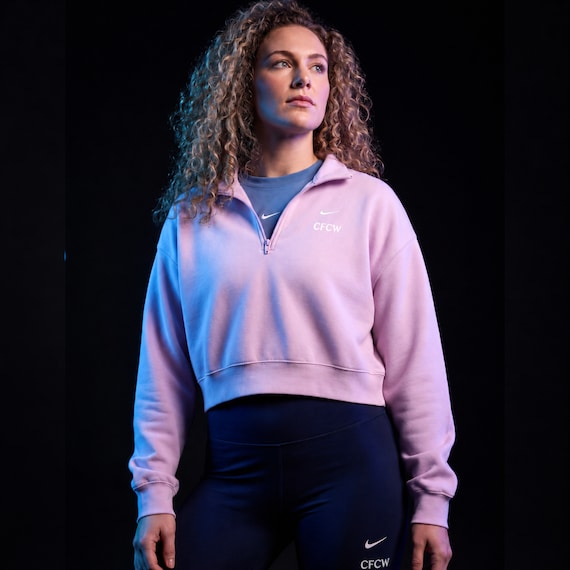 チェルシー NIKE ナイキ　トラックジャケット ジャージ ブルー フルジップ チェルシー ナイキ フルジップ フーディー - ワークブルー - レディース