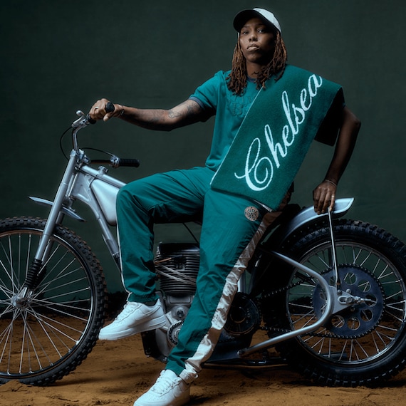 Chelsea Speedway Track Jacket - Dark Green